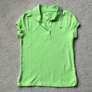 Tommy Hilfiger polo shirt, size L (12-14) - lime green